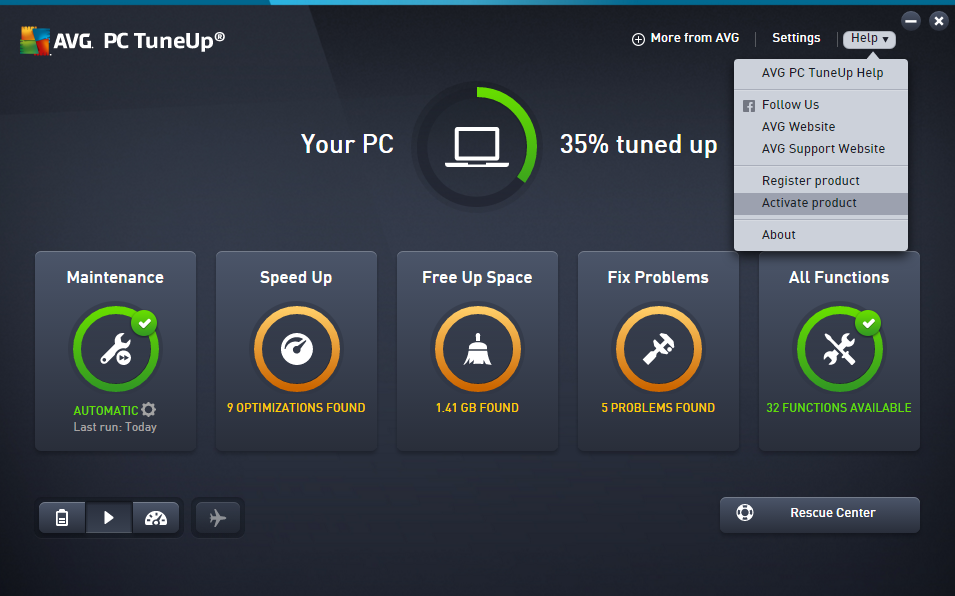 avg pc tuneup product keykey