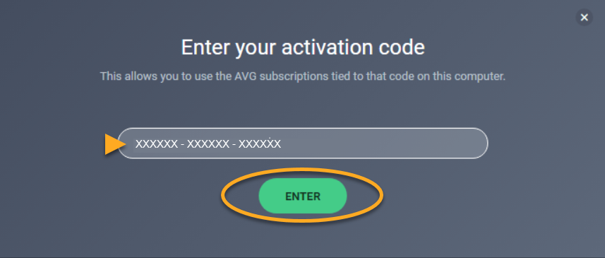 avs video activation code
