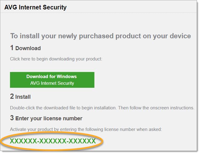 Locating your AVG activation code