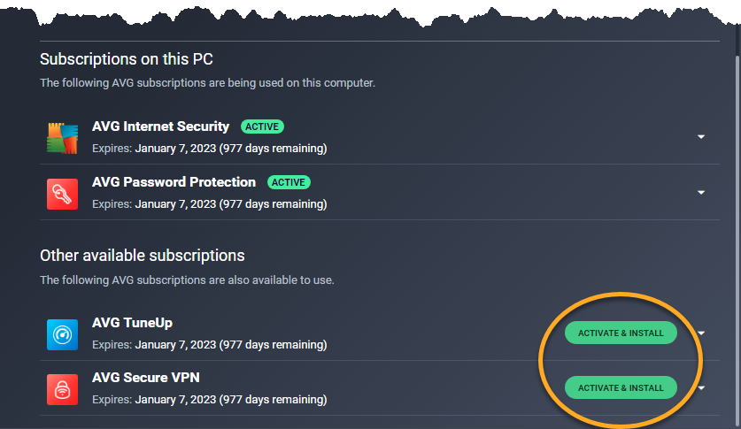 Activating Avg Ultimate Subscription Bundles Avg Support