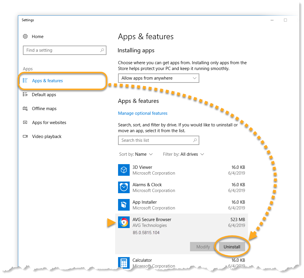 How To Uninstall Avg Secure Browser Avg