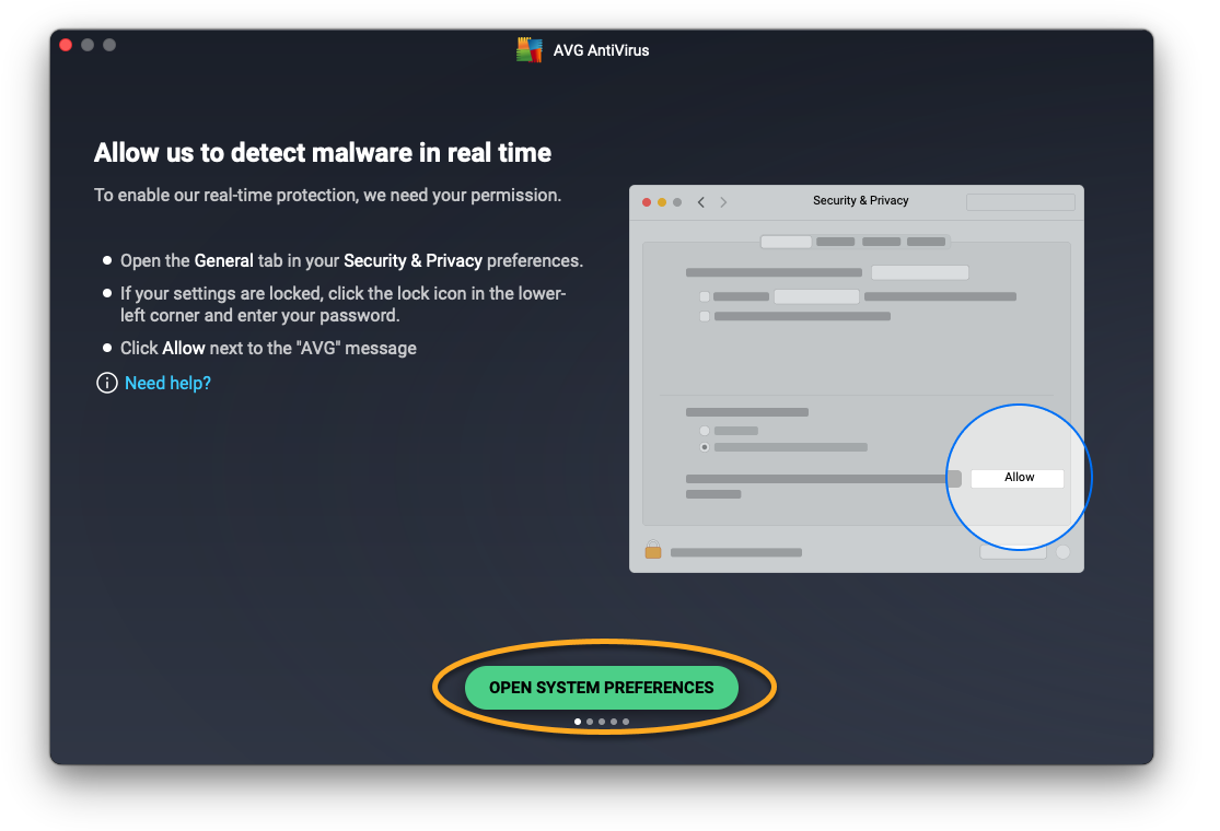 Gewähren von Berechtigungen für AVG AntiVirus auf Macs | AVG