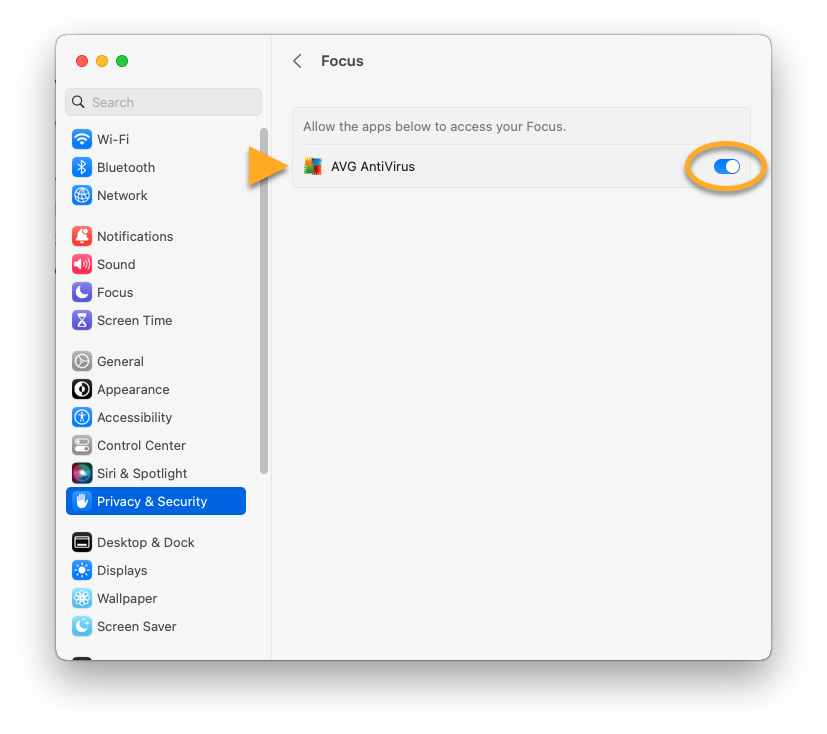 Schutzberechtigungen für AVG AntiVirus auf Macs | AVG