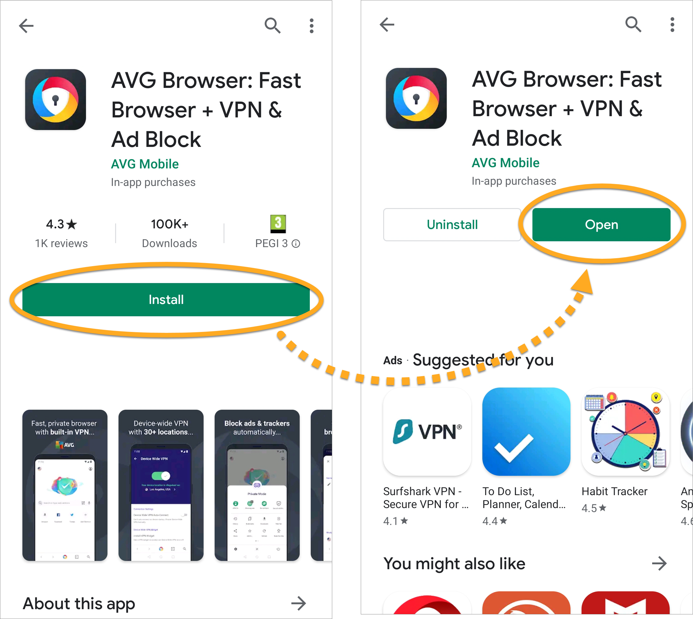 avg browser download